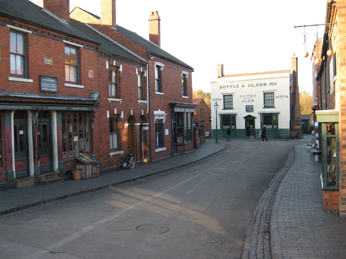 A street in the Black Country Living Museum