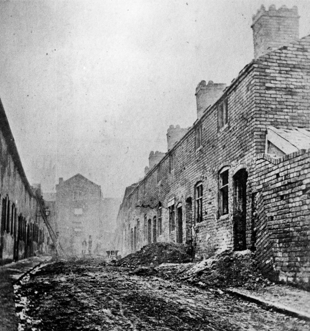 Coles Croft, Wolverhampton, during 1880s demolition